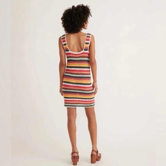 Marine Layer Fiona Crochet Dress in Multi Striped - Size XL - Picture 2 of 9